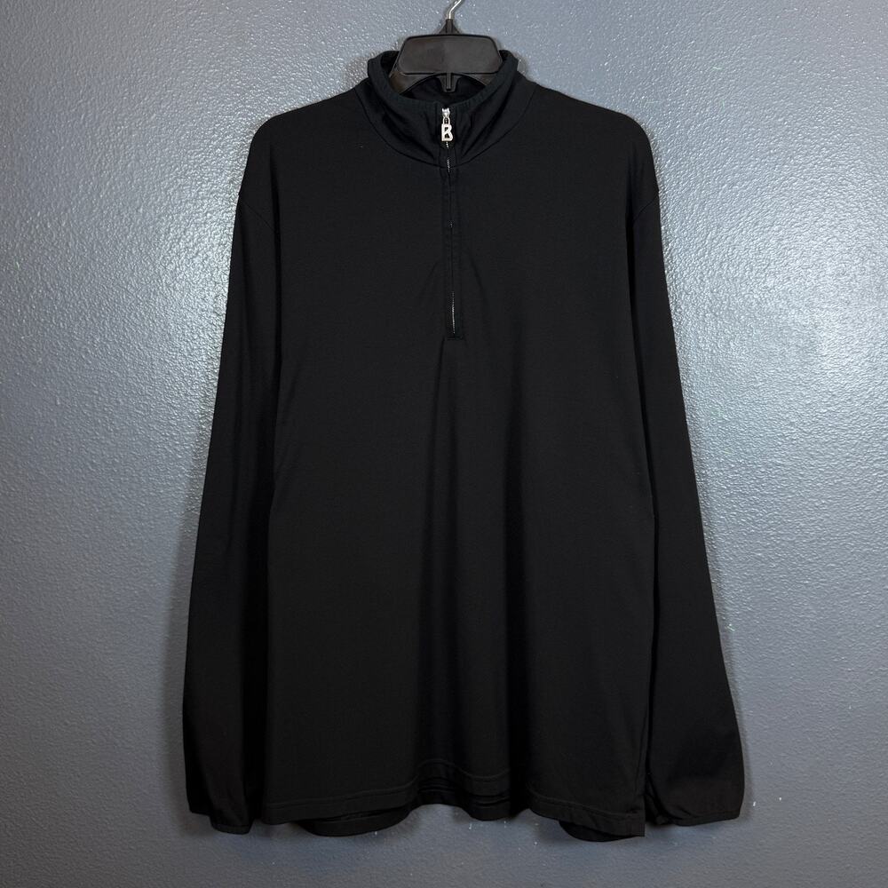 Bogner XL men’s black 3/4 zip sweatshirt outdoor hiking activewear